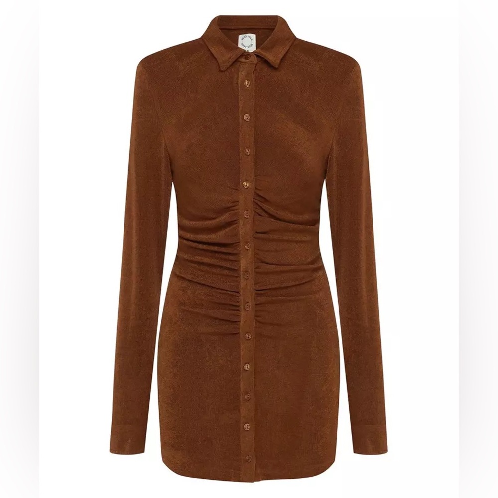 With Jean Andy Dress In Chocolate Brown